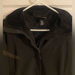 Hooded ladies soft shell jacket